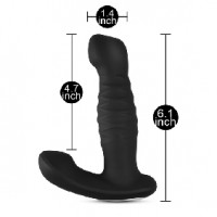 Prostate Massager with Thrusting, Vibrating, 14 Function, w/Remote Control